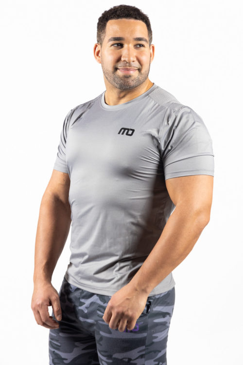 Armor Tech Mens Gym Tshirt Gray