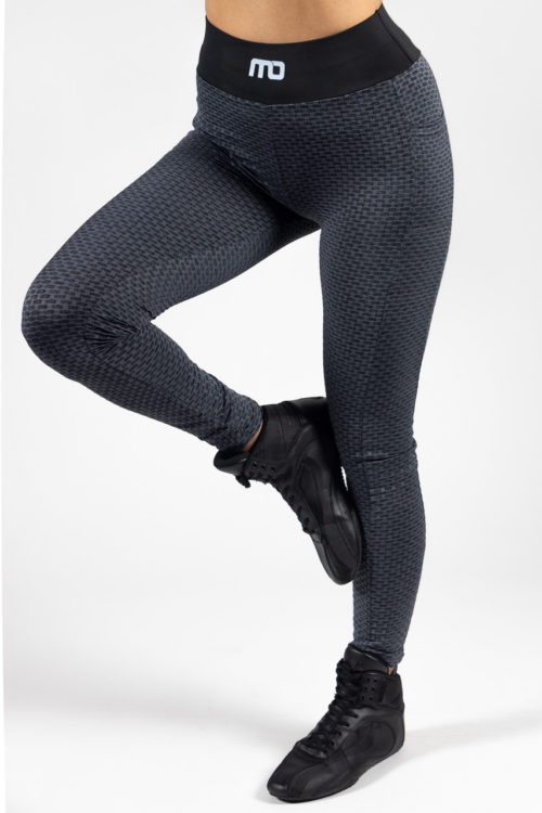 Honeycomb Scrunch Seamless Leggings Black