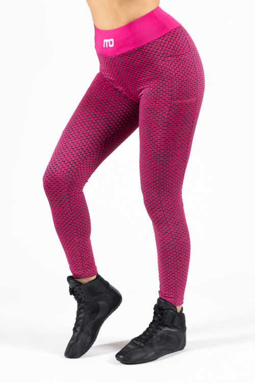 Honeycomb Scrunch Seamless Leggings Pink