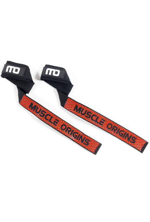 Muscle Origins Lifting Straps Red